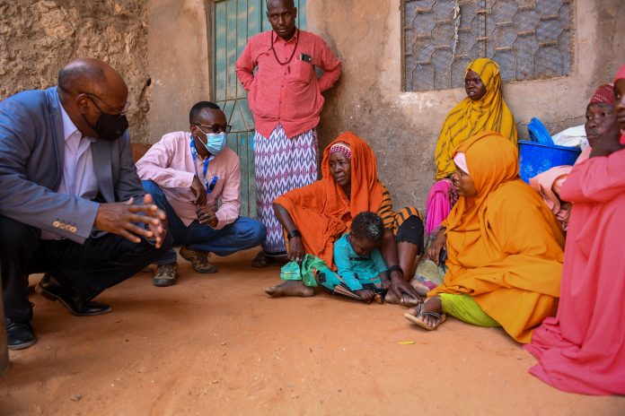 AMID GROWING FAMINE RISK IN SOMALIA, UN HUMANITARIAN VISIT IN GALKAYO HIGHLIGHTS DIRE CONDITIONS OF DISPLACED SOMALIS.