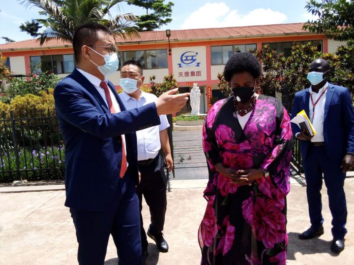 Minister Amongi conducts surprise factory inspections