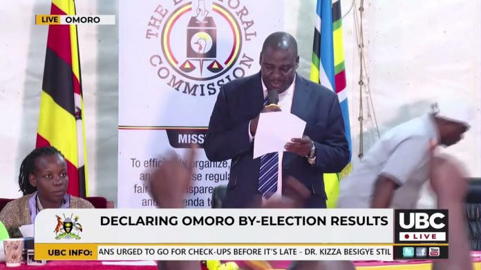 NRM’S ANDREW OJOK OULANYAH DECLARED WINNER OF OMORO COUNTY BY-ELECTION