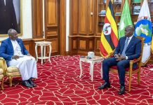 Libreville, 15th September 2025: H.E Farid Kaliisa, Ambassador of Uganda to the Gabonese Republic Presents Credentials to H.E. Brice Clotaire Oligui Nguema, President of Gabon