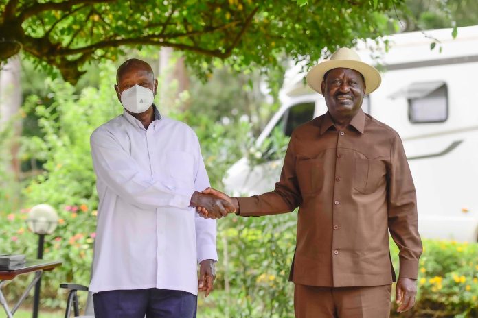 President Museveni Mourns Former Kenyan Prime Minister Raila Odinga.