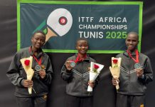 Uganda Table Tennis Flies Ugandan Flag High in Africa & Europe.