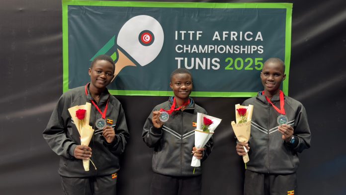 Uganda Table Tennis Flies Ugandan Flag High in Africa  & Europe.