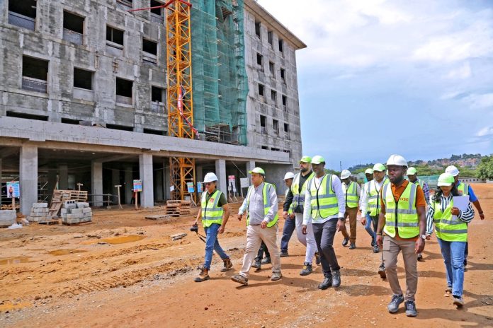 PSST Ggoobi Commends Steady Progress at Lubowa International Specialized Hospital, Urges Faster Completion for Public Benefit