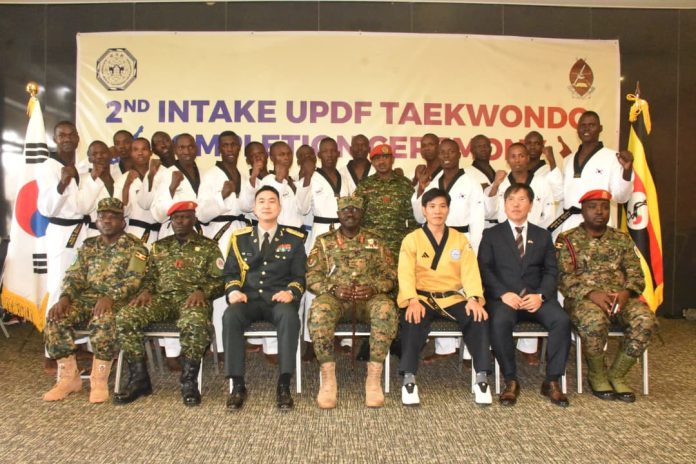 UPDF Officers Conclude One-Year Taekwondo Training Under Uganda–Korea Partnership