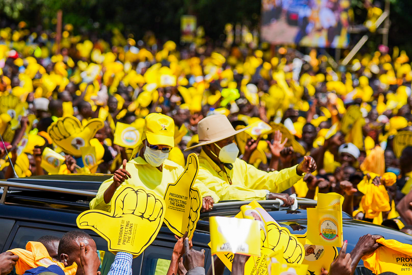 “Those Promoting Violence are Enemies of Development,” Says President Museveni at Makindye Campaign Rally