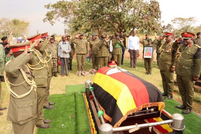 UPDF Honours Late Maj Gen (Rtd) Christopher Kazoora at Burial in Nakaseke