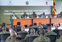 UPDF, RDF Hold Seventh Proximity Commanders’ Meeting in Musanze.