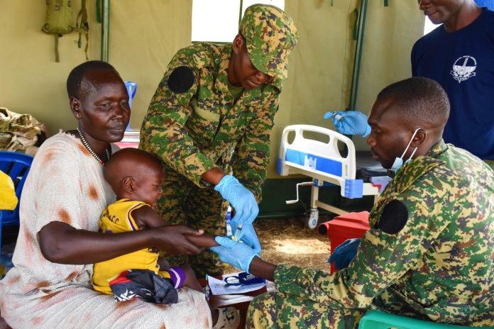 UPDF Marks Tarehe Sita with Medical Outreach and Community Projects in South Sudan