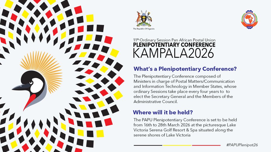Uganda to Host 11th Pan-African Postal Union Plenipotentiary Conference