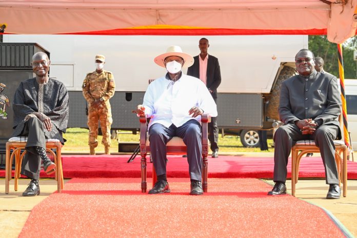 Museveni Praises Chief Justice Owiny-Dollo’s Distinguished Service at Grand Homecoming in Gulu