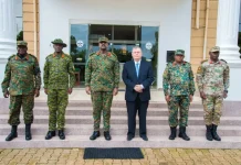 Gen Muhoozi Bids Farewell to Russian Ambassador, Applauds Strong Uganda–Russia Ties