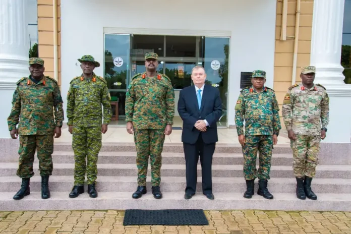 Gen Muhoozi Bids Farewell to Russian Ambassador, Applauds Strong Uganda–Russia Ties