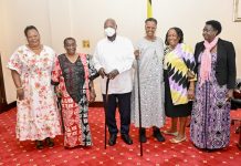 President Museveni Hosts Former Tanzanian First Lady Anna Mkapa