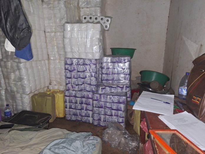 UNBS Seizes Over 7970 Rolls of Substandard Toilet Paper in Kampala and Entebbe.