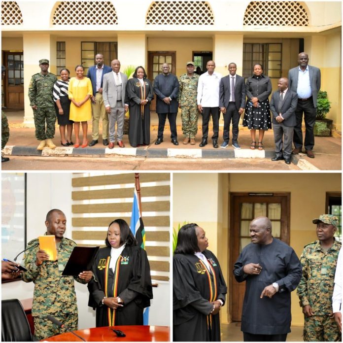 Col. Robert Namudongo sworn in as a new member of the Engineers Registration Board.