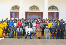 President Museveni hosts luncheon for outgoing Cabinet