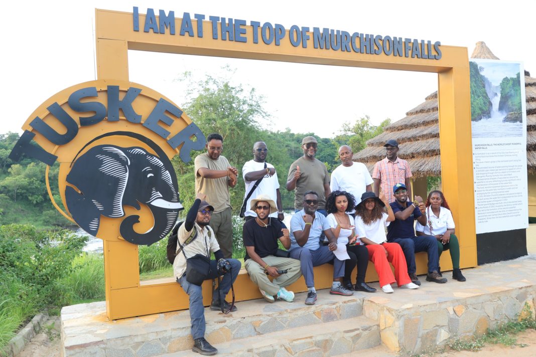 Group Photo of the Ethiopian Delegation At the Top OF The Falls