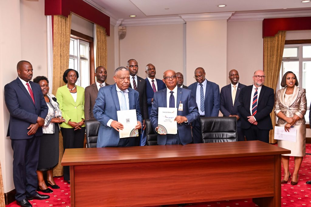Museveni Witnesses Signing of Shs3.7 Trillion Uganda Airlines-Boeing Deal