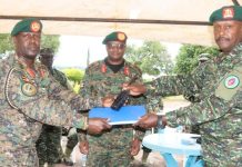 Lt Col Nahamya takes Command of UPDF 501 Brigade