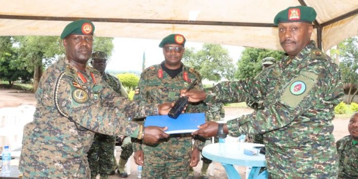 Lt Col Nahamya takes Command of UPDF 501 Brigade