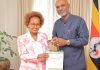 Hon. Adonia Ayebare Meets H.E. Etsegenet Bezabih Yimenu, Ambassador of Ethiopia