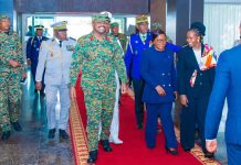 Uganda CDF Muhoozi in Gabon for Independence Anniversary Celebrations