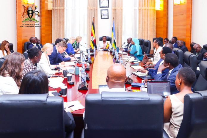PM Nabbanja meets Development Partners ahead of National Partnership Forum