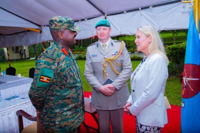 Gen Muhoozi Holds Talks with UK High Commissioner on Security Cooperation
